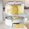Cereal Dispenser Container Top Pantry Oatmeal Food Storage Organizer White
