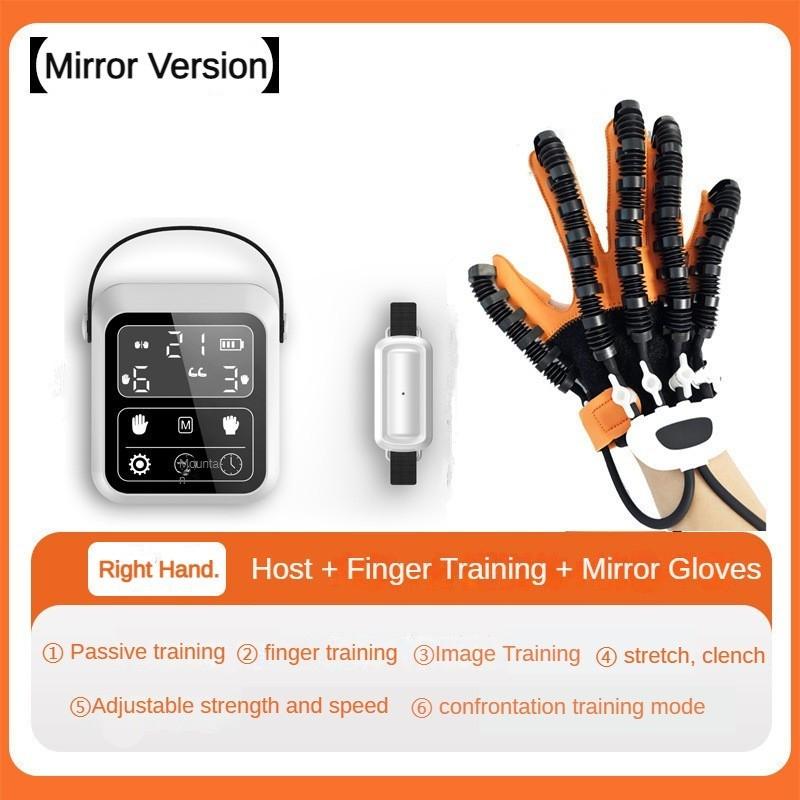 Trainer Elderly Stroke Hemiplegic Hand Self Care Rehabilitation Training Gloves Orange Intelligent Rehabilitation Robot Glove