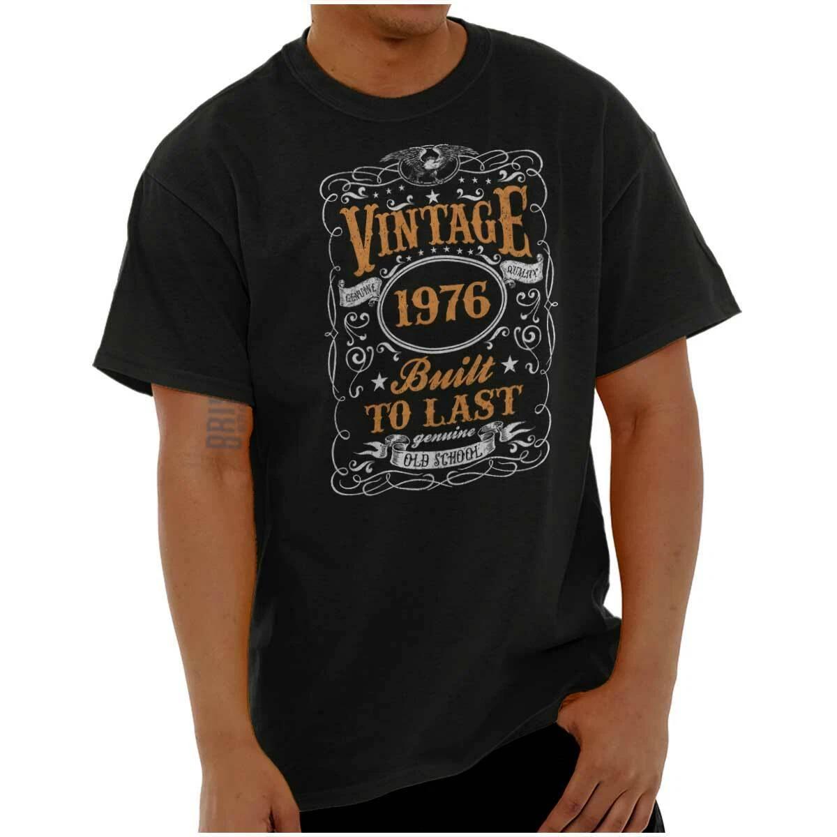 Vintage Genuine 1970 Birthday Built To Last Womens or Mens Crewneck T Shirt Tee XXXL