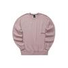 Skechers Solid Color Round Neck Loose Versatile Sports Sweatshirt Unisex Sweatshirt Wood-Rose L124U155-04JD