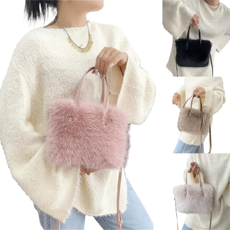 Versatile Plush Shoulder Bag Convenient and Practical Crossbody Bags Handbag