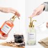 Klarer Glas-Kaffeesirup-Spender 16 oz, verbesserte Pumpe, Kaffeebar-Zubehör, Sirupflasche, Zuhause