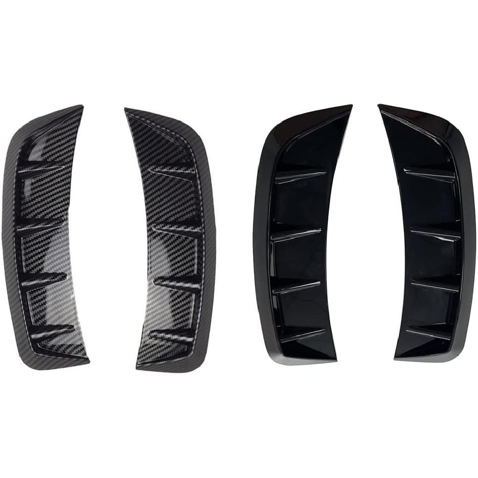 Universal Auto Fender Cover Trim, Car Wheel Arch Eyebrow Sticker Protector Covers, Wheel Arch Side Fender Air Outlet Cover Trim - Black