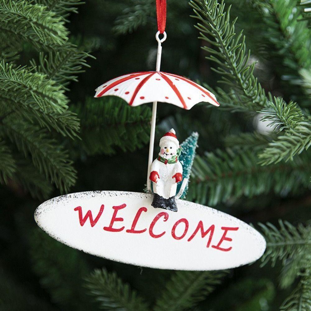 Elk Christmas Parachute Pendant Wrought Iron Christmas Hot Air Balloon Pendant Delicate   New Year