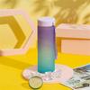 Zeitstempel Präzisionsskala Gewindebecher Mündungssiegel Auslaufsichere Tragbare Wasserflasche Sportbecher PC-Material. Mit Textur zum Mitnehmen