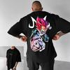 2026 Dragon Ball Unisex Cotton Tshirt New Anime Vegeta Collaboration Harajuku Plus Size Trendy Loose Casual Parentchild Top