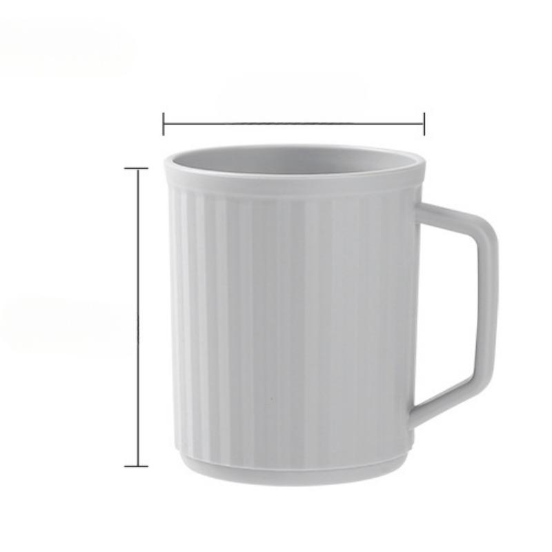 

Чашка для полоскания рта, Бытовая чашка для зубной щетки для пары, Утолщенная большой емкости с ручкой, Чашка для умывальника 301-400ml серый