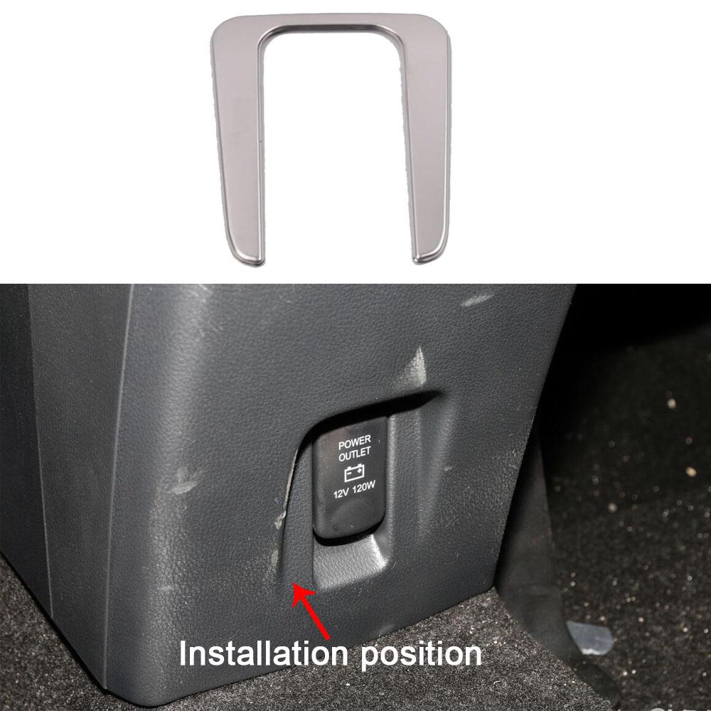 Stainless Steel Rearview Mirror Adjust Switch Cover Trim  Gear Box Panel Frame For Mitsubishi Eclipse Cross 2017 2018 -