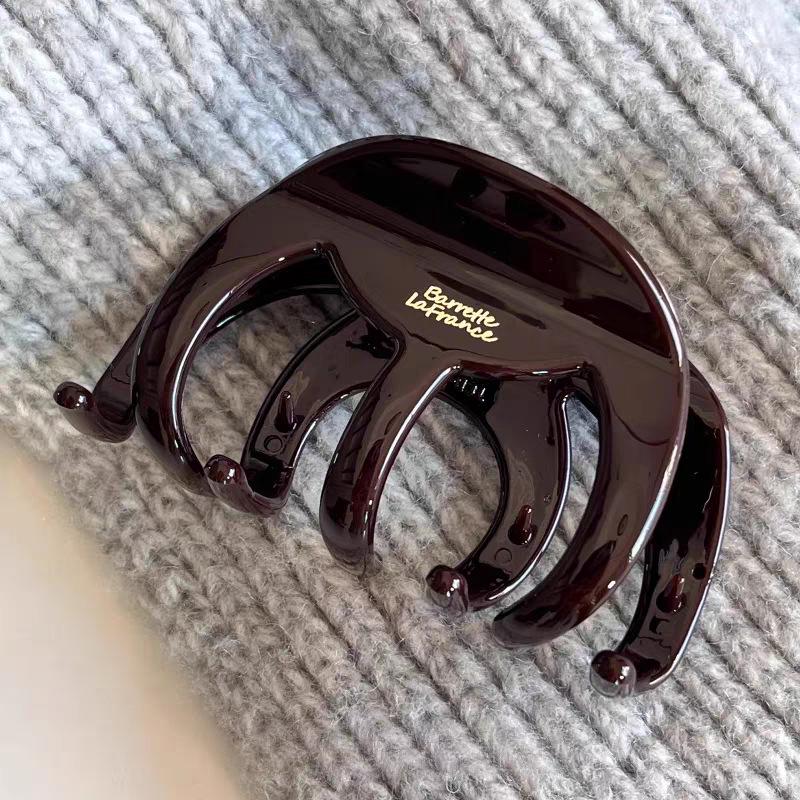 2025 Leopard Print High-End Large Shark Hair Clip for Women