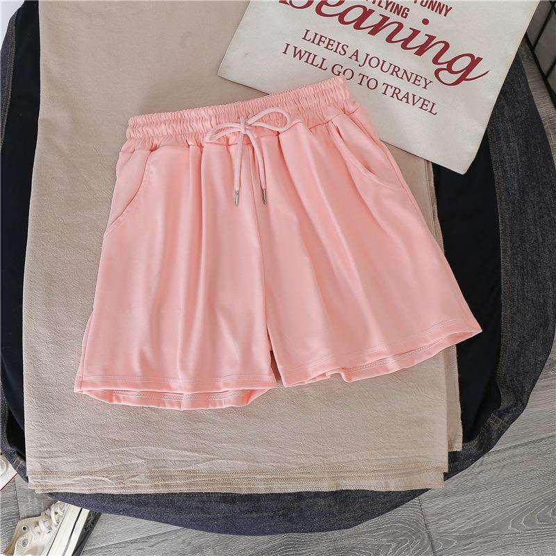 Femeii scurte de vară subțire purta talie înaltă lejeră dimensiune mare subțire picior larg A-line casual sport pantaloni scurți