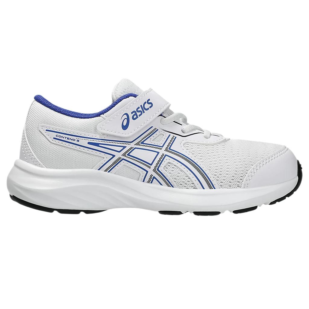 Asics Contend 9 Fashionable Simple Trendy Aesthetic Kids Running Shoes Kids Running Shoes White 1014A338-105