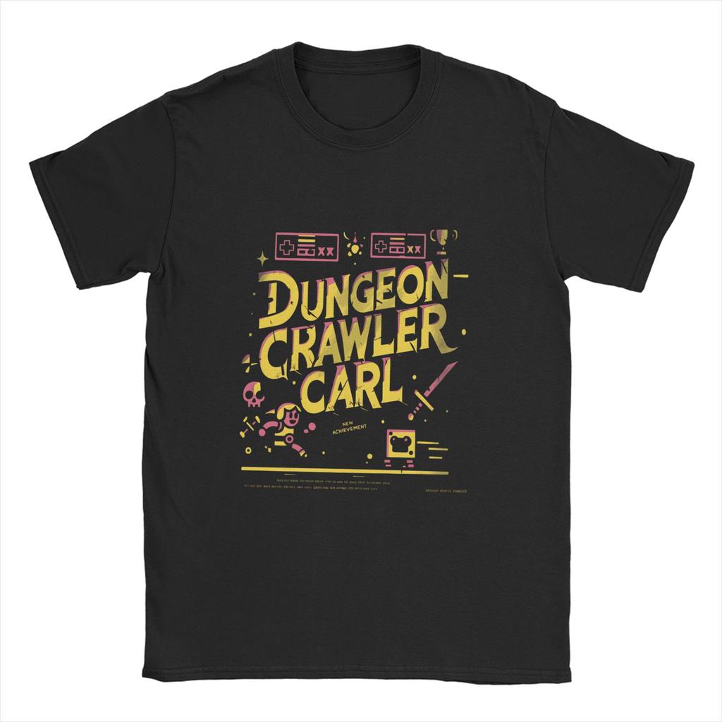 Dungeon Crawler Carl T-Shirt Unisex Baumwolle Lustige T-Shirts Rundhals T-Shirts Kurzarm Kleidung Bedruckt