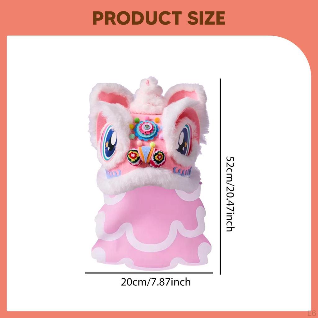 Klobouk Lvího tance DIY Sada materiálů Pokrývka hlavy Dekorace pro čínský Nový rok pro domácnost