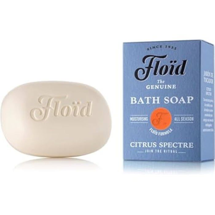 Savon de bain - FLOÏD - Citrus Spectre - 120 g - 100% végétal - Beurre de karité pur
