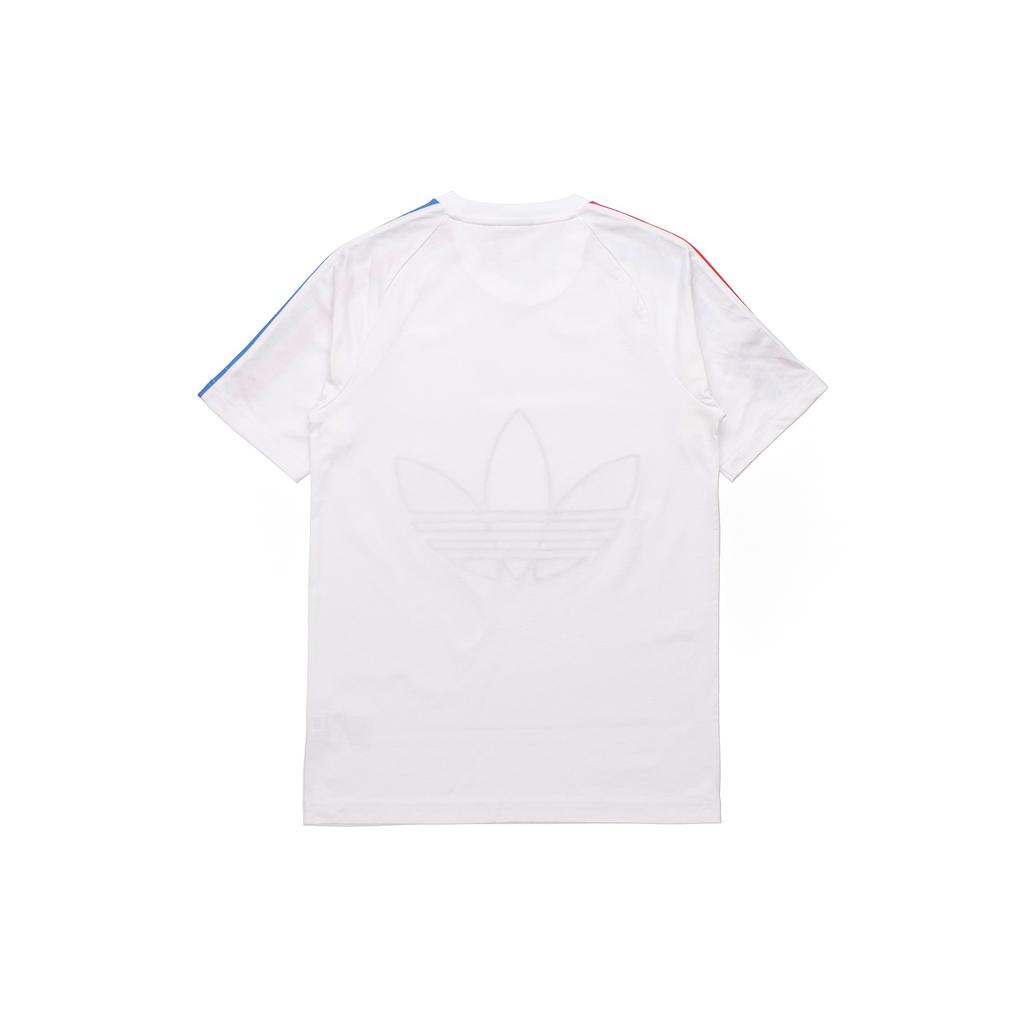 adidas originals MENS Tricol Logo Printed Crew Neck Short Sleeve White Men's GQ8921