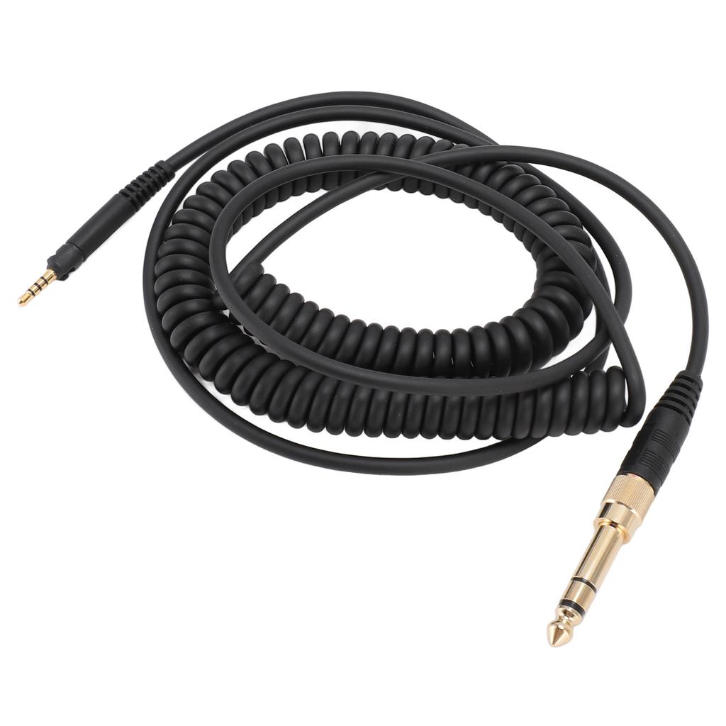 Coiled Headphone Cable Replacement Headset Sound Cord for Sennheiser HD598 HD598Cs HD599 HD569 HD579 HD558 HD518