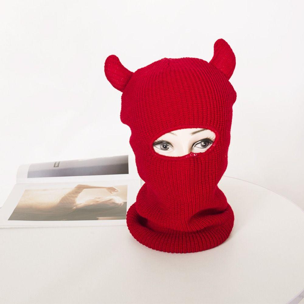 Single Hole Full Face Ski Mask Pullover Hat Halloween Cotton Hat  Outdoor Hip Hop
