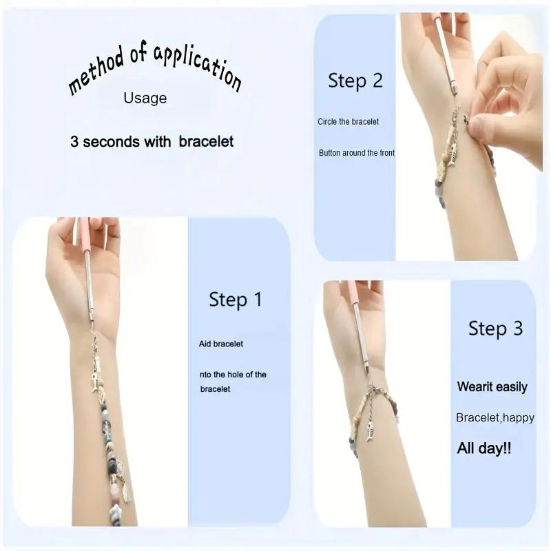 Hilfe Tragen Armband Werkzeug Partner Schmuckhelfer Befestigungshilfe Schnell Öffnen Einhakwerkzeug Zangen Verschlüsse Bänder Reißverschluss Handwerk