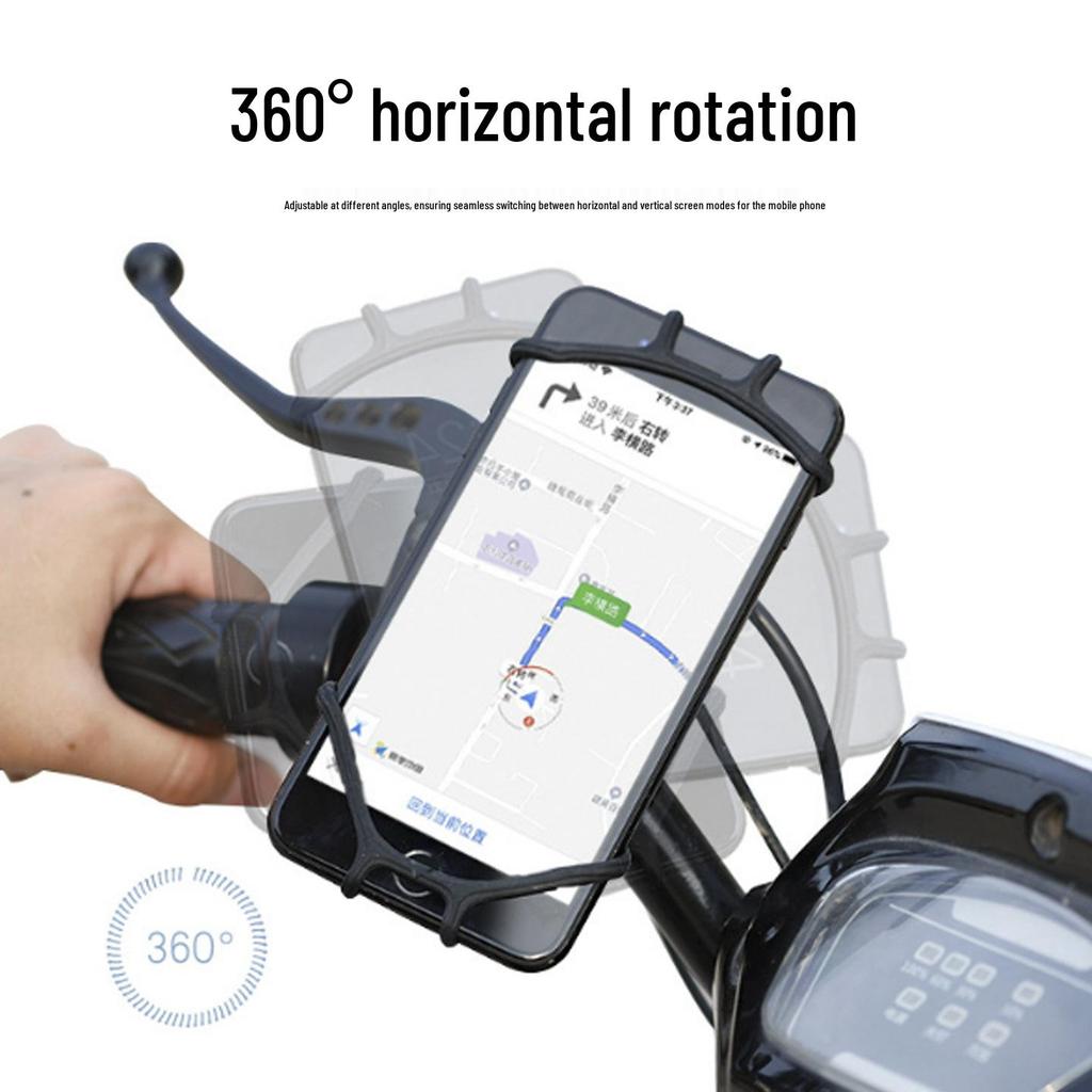 Universal Silicone Phone Holder for Bicycles, Scooters, and Motorcycles