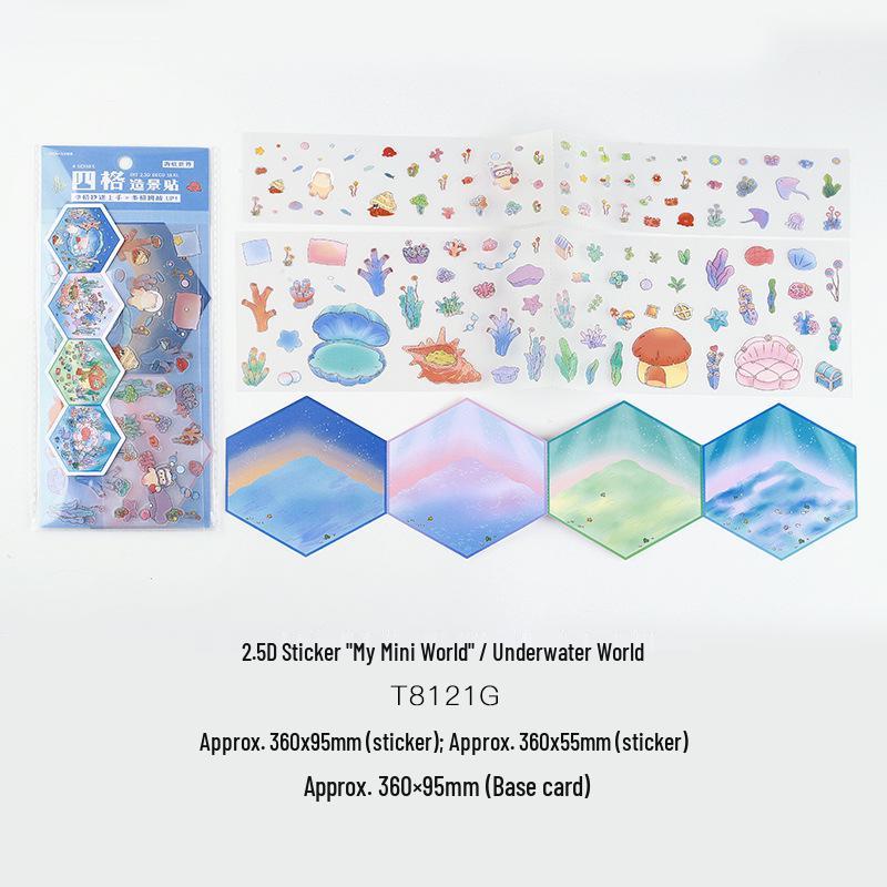 

2.5D Scenery Cabin Stickers - My Mini World Journal DIY Fun Pack