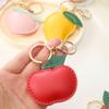Cute Fruit Pendant Strawberry Bag Pendant Portable Leather Keychain  Gift