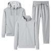 Men Spring Autumn Clothing Hooded Hoodies Suit Male 3 Pieces  Set Sweatshirt + Sweatpants Tracksuit Men Sportswear Sets