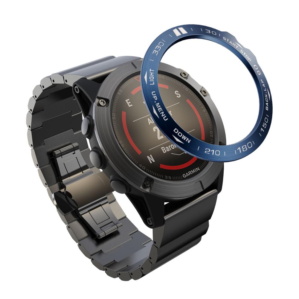 Bezel Ring Styling Frame Case for Garmin Fenix 5x 5x Plus 3 3HR Smart Watch Stainless Steel Cover Anti-scratch Protection Ring