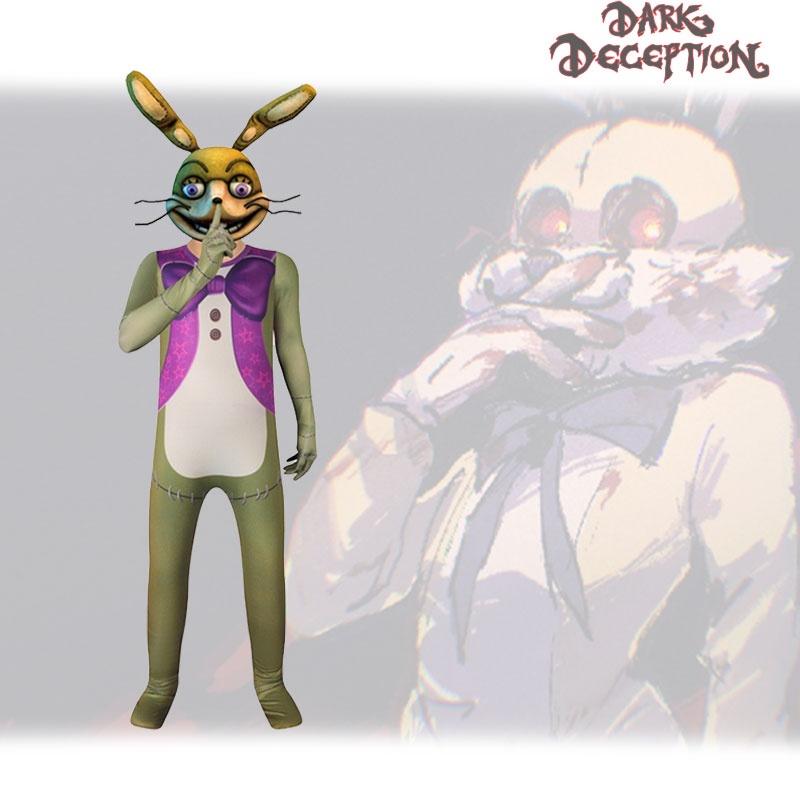 Dark Deception Robbie The Rabbit Cosplay Costume Halloween Role Kids Playing