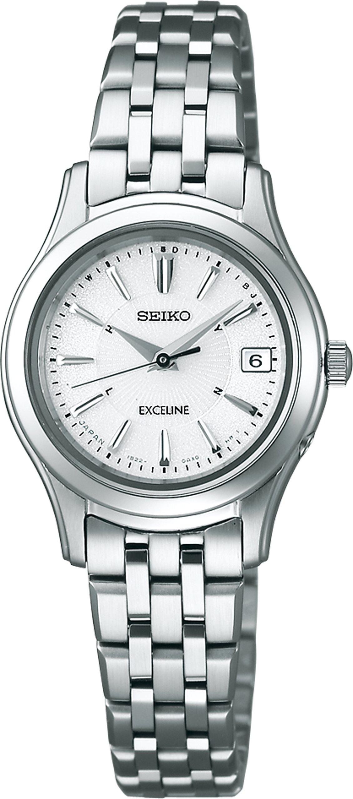 

[Seiko Watch] Наручний годинник Excelline Solar Radio Modification Sapphire Glass Super Clear Coating SWCW023 Silver