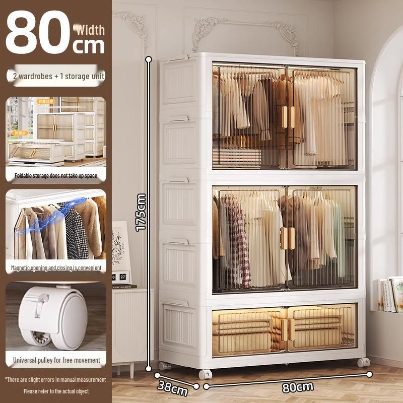 Younai Hängender Kleiderschrank für Kinder: Kleiderschrank für Babykleidung für das Schlafzimmer