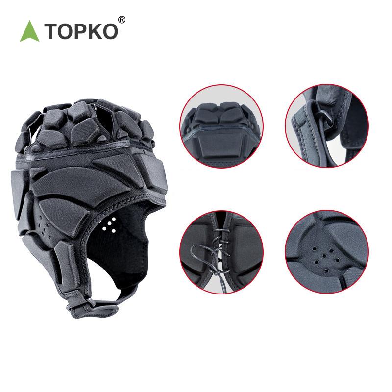 TOPKO Torwarthelm Fußballtorwart Rugby Rollschuhe Skater HELM Reithelm
