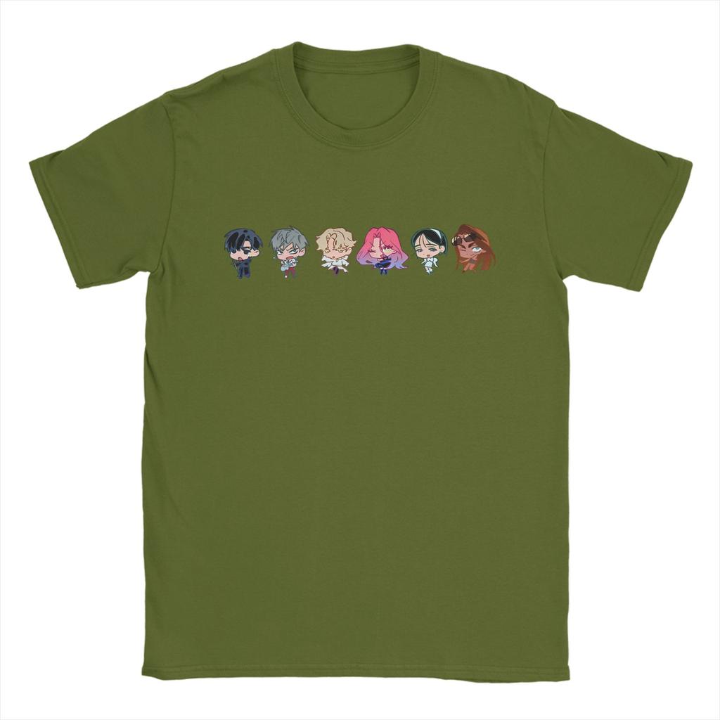 Alien Stage Anime Tshirt Unisex Cotton Top Tee Fashion Mizi Sua Till Ivan Hyuna Luka Round Neck Short Sleeve