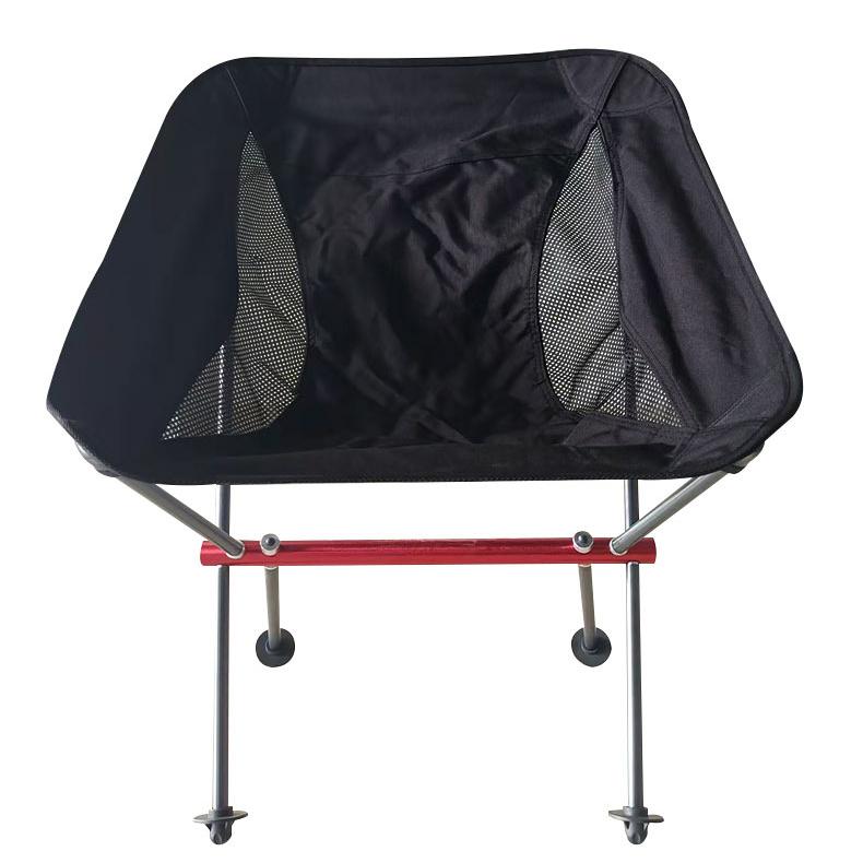 Portable Folding Moon Chair, Compact Fishing Camping Chair, Lightweight 7075 Aluminum Outdoor Stool for Travel, Hiking, Picnic
