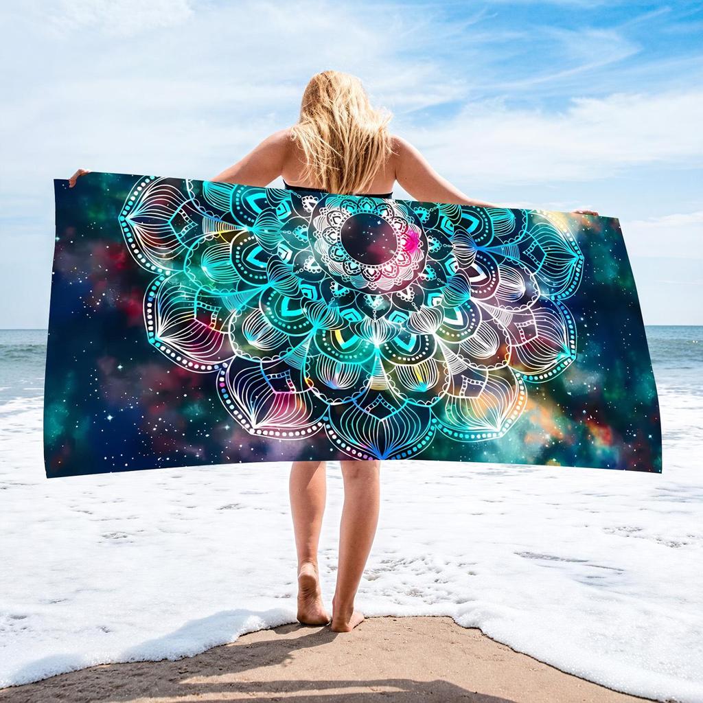 70x140 Microfiber Custom Printed Beach Towel - Absorbent & In Stock