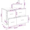 Bathroom Furniture Set 2 Pcs Grey Sonoma Particleboard