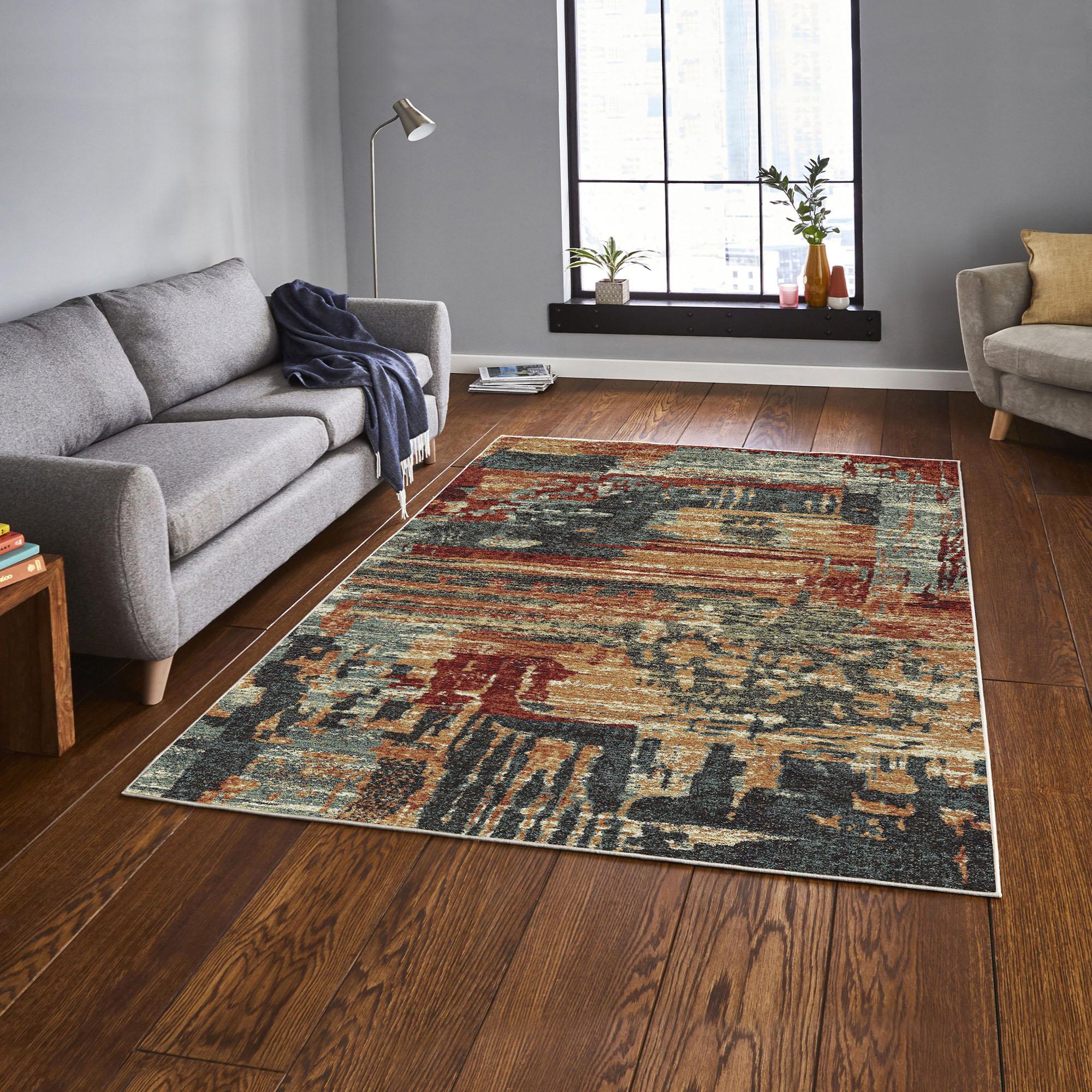 

Декоративный специальный дизайн Современный изношенный узорчатый моющийся нескользящий напольный ковер 40 x 60 cm