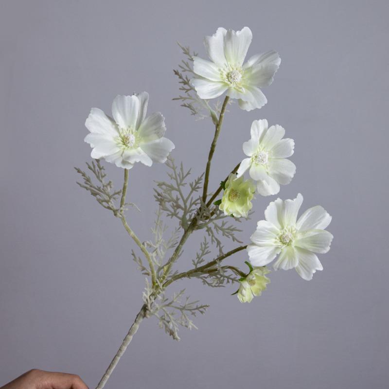 

Искусственные цветы: Шелковица, Космея, Одиночная посадка, Хризантема, Искусственные цветы, Домашние украшения, Декоративные цветы белый