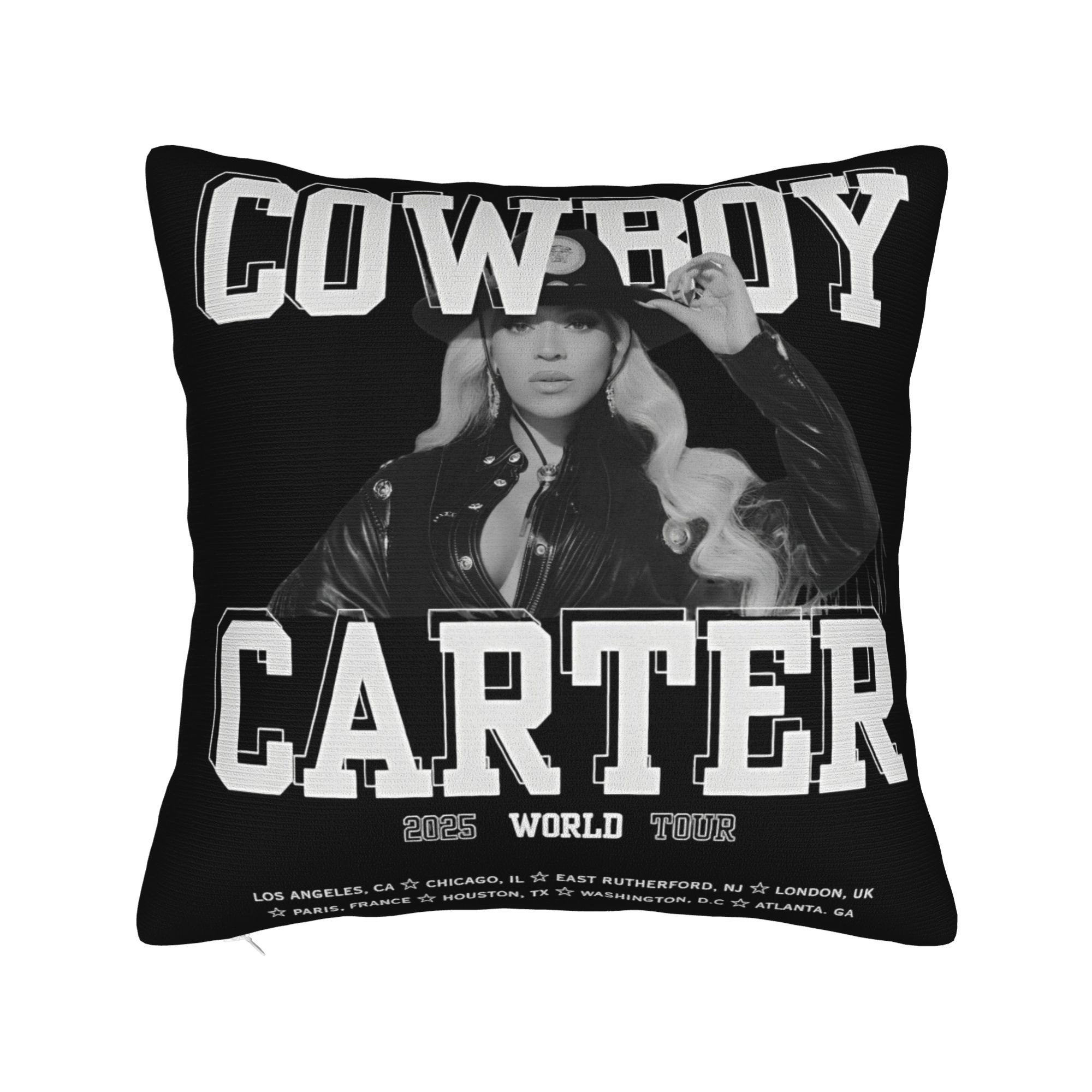 

Beyonce Cowboy Carter tour Printing Pillowcase Cushion Cover Pillow Covers New Style Bedroom Decorations Square Multi-Size 12x12in 30X30cm