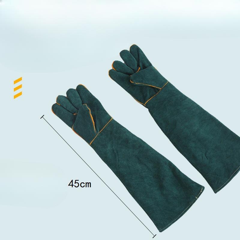 Thickened Protective Pet Gloves, Full Skin Lengthened, Scratch-resistant and Tear-resistant, Bathing, Massage and Cleaning Gloves