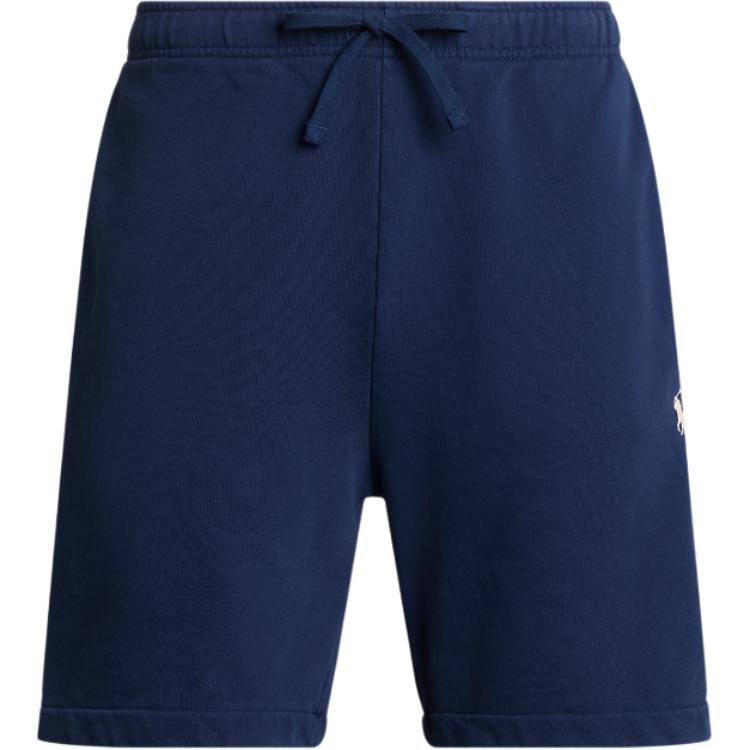

Мужские повседневные шорты прямого кроя на шнуровке однотонные с вышивкой логотипа Polo Ralph Lauren темно-синие MNPOSHO1BQ20317-410 XL