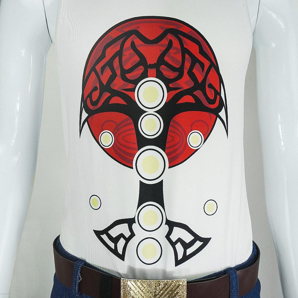 Thor Punk Vest Battle Cosplay Outfit, Thor Love and Thunder Movie Stage Costume