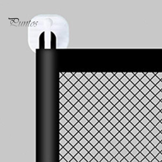 Pet Safety Gate Retractable Puppy Gate with Telescopic Pole Safety Mesh Door Pet Separation Guard Fence for Dogs