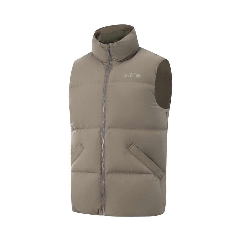 Li Ning Down Vests Men's Bamboo Umber Stand Collar Thickened Other AMRV079-2