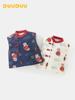 DUUDUU Chinese New Year 2025 Baby Quilted Vest - Autumn/Winter Thickened Outerwear