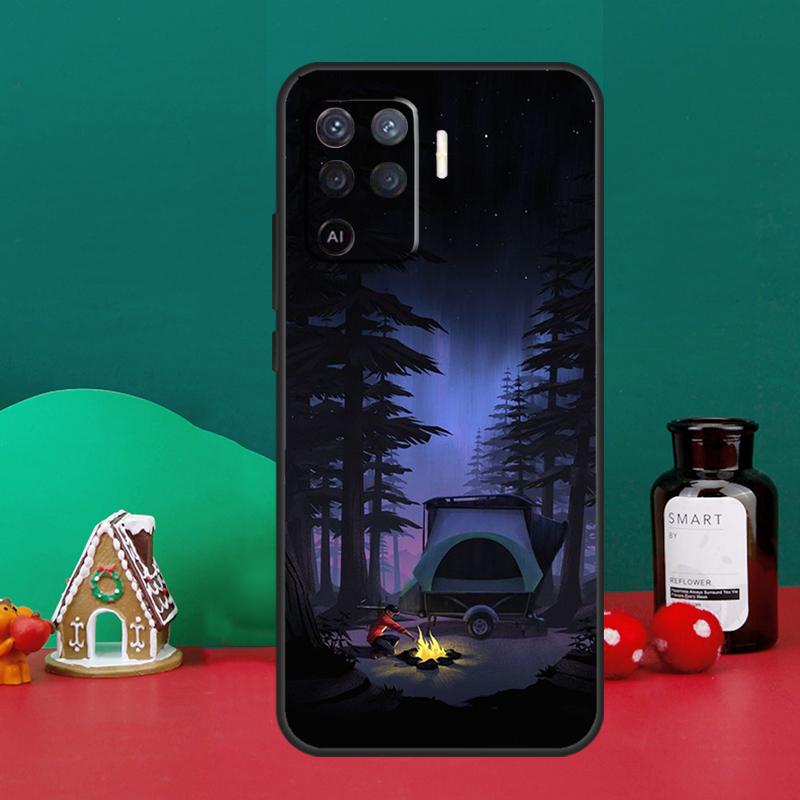 Nature Camping Art Case For Oppo A40 A60 A80 A6 A5 Pro A15 A16 A17 A57 A94 A74 A54 A76 A96 A18 A38 A58 A78 A98