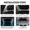 120CM Car LED Hood Light Strip Daytime Running Lights 12V DRL Auto Engine Hood Guide Decorative Lights Ambient Lamp