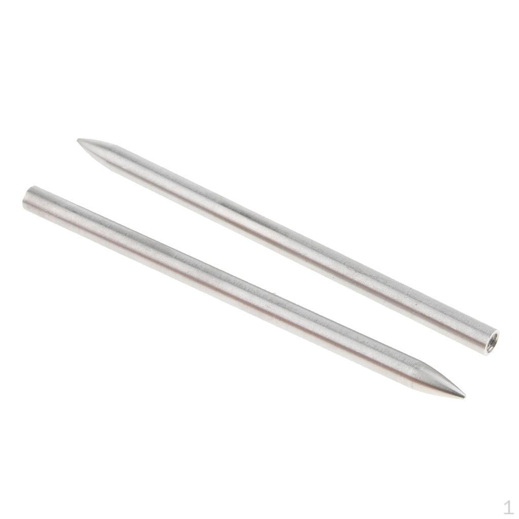 

2pcs Stainless Steel Bracelet Fid Lacing Stitching Silver 90mm