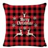 Home Decor Merry Christmas & Let It Snow Throw Pillows Pattern Cushion Cover Suitable For Sofa Bedroom Car Pillow Cover