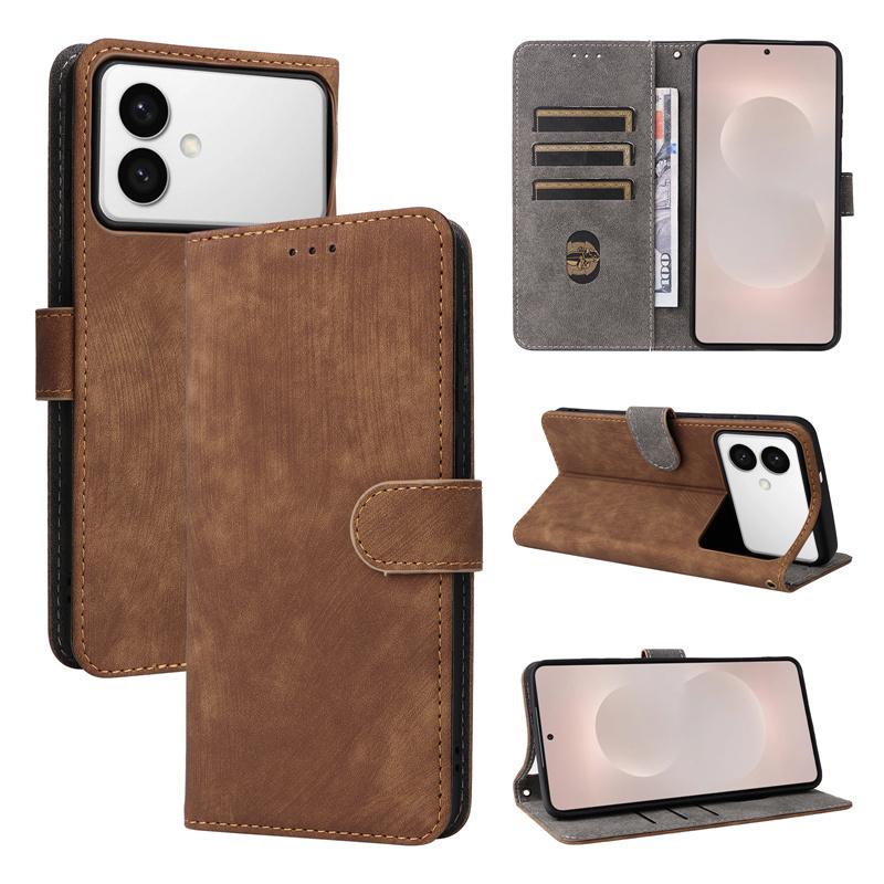 For Samsung Galaxy S26 Edge Cover Protective Business Flip Leather Magnetic Phone Case for Galaxy S26 Edge Phone Case