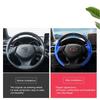 DIY  made paragraph  leather Car Steering Wheel Wrap Cover For Toyota CHR C-HR 2017 2018 Car accessories